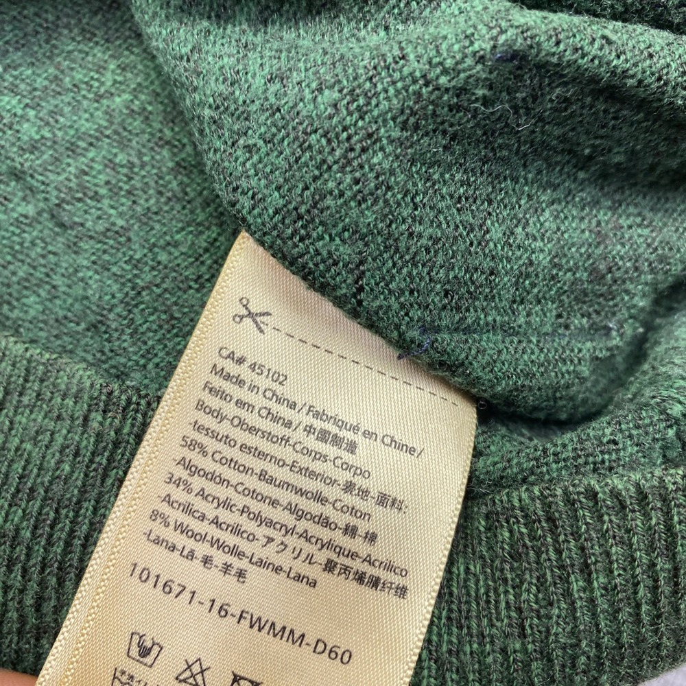 Scotch Soda Amsterdam Couture Green Heathered Crew Neck Sweater‎ Men's Size S - Picture 6 of 10